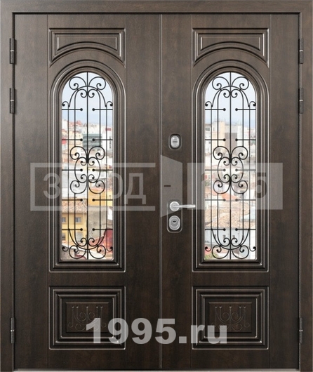 Двустворчатые подъездные двери