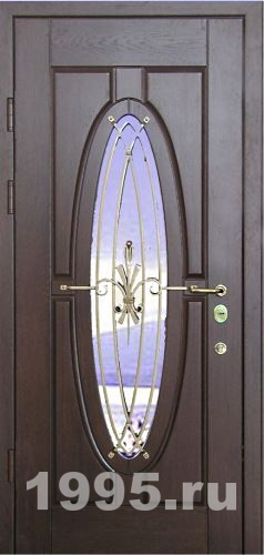 Двери с ковкой и стеклом Двери с ковкой и стеклом