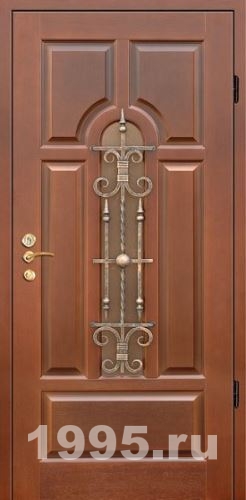Дверь МДФ с элементами ковки Дверь МДФ с элементами ковки