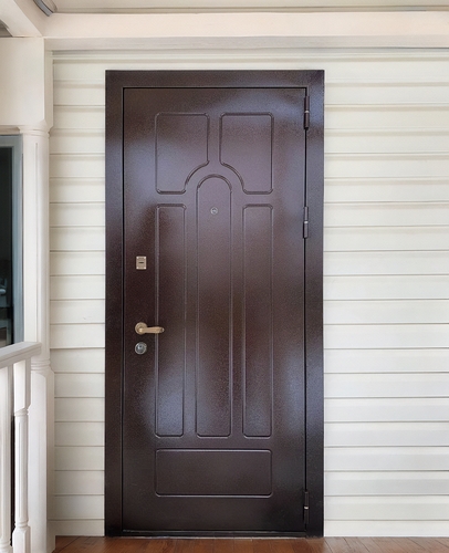 Дверь с рисунком на металле