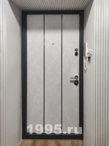 Дверь с вертикальными полосами