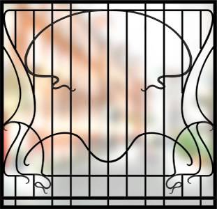 Сварная решетка на окно &laquo;Арт-деко&raquo;