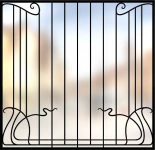 Сварная решетка на окно &laquo;Модерн&raquo;