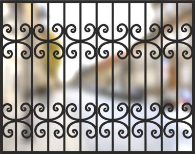 Сварная решетка на окно &laquo;Рококо&raquo;