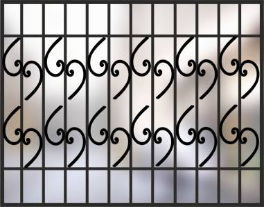 Сварная решетка на окно &laquo;Авангард&raquo;