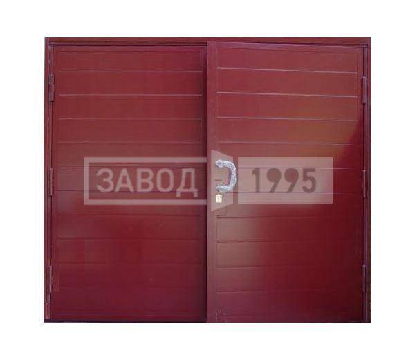 Гаражные ворота с горизонтальным узором Гаражные ворота с горизонтальным узором