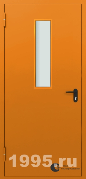 Остекленная противопожарная дверь Остекленная противопожарная дверь