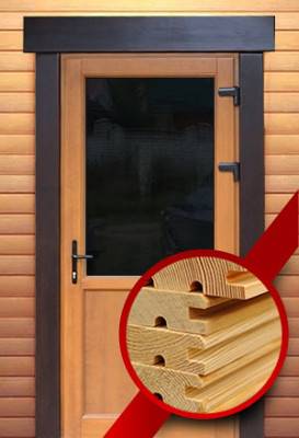 Выбор породы дерева для двери в баню